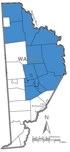 Map of Wayne Highlands